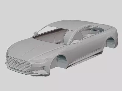 Audi A9 Prologue Concept 2022 Printable Body 3D print model