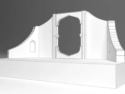 Wedding Stage 3D model