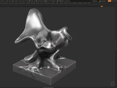 Modern Abstract Decorative sculpture 3d print model 3D print model 9