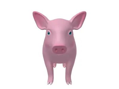 Cartoon Pig 3D model