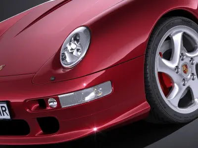 Porsche 911 993 Turbo 1995 VRAY 3D model