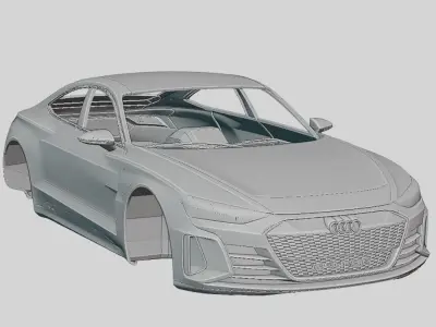 Audi e-tron GT Concept 2019 Printable Body 3D print model