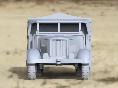 sd kfz 7 1 3D print model