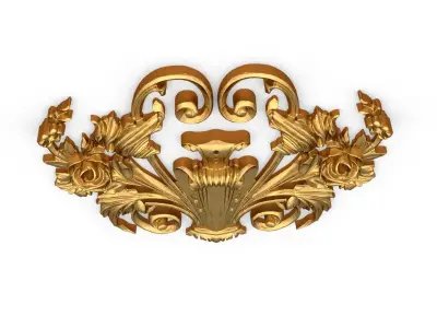 Classic carved decor ornament 379 3D model