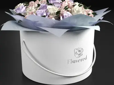 One hundred roses rose  3D model