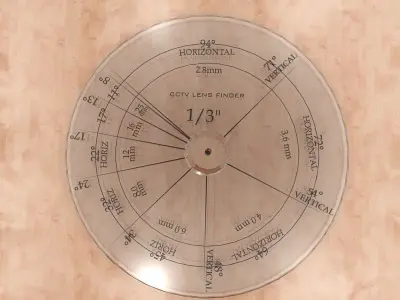 ONE-THIRD INCH CCTV  SENSOR FORMAT LENS FINDER 3D print model