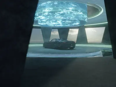 Car studio Scene 3D model