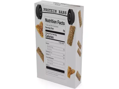 Food for sport Protein Bars Low-poly 3D model