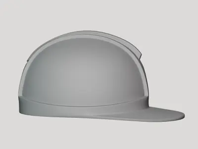 Basic Safety Helmet - Geometry Only No Textures No Materials 3D model