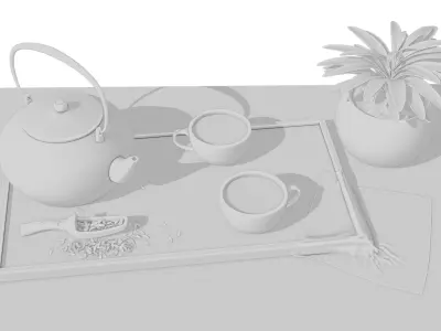 Tea and Coffee 3D model