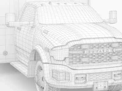 Emergency Ambulance Truck 2022 Dodge RAM 5500 3D model