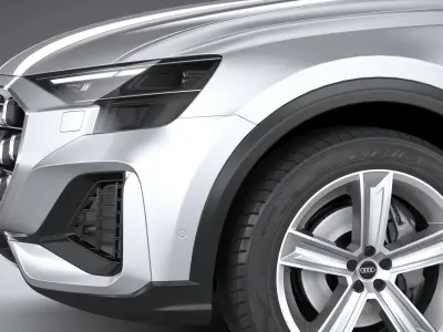 Audi Q8 basic 2024 3D model