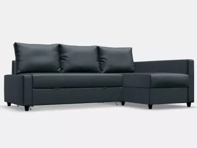 FRIHETEN Corner sofa-bed with storage 3 Low-poly 3D model