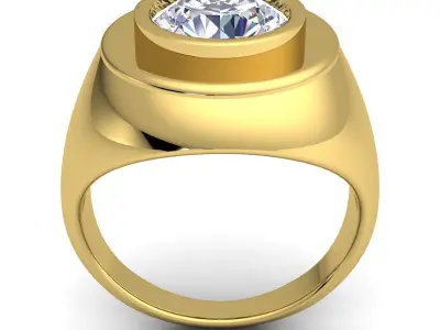 luxury Fancy Ring 51 3D print model