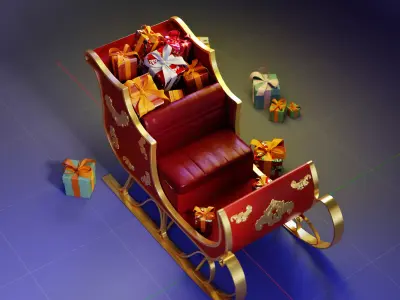 sleigh 3D model