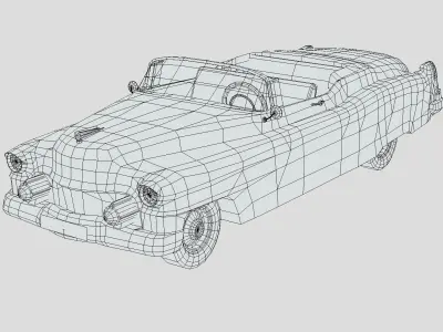 Cadillac Eldorado 1953 Low-poly 3D model