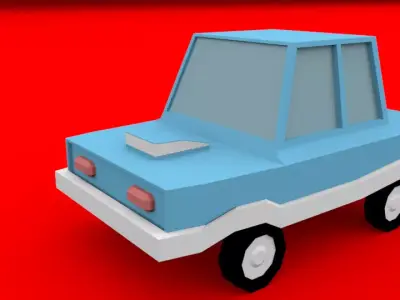 Low poly toy car Low-poly 3D model purchase