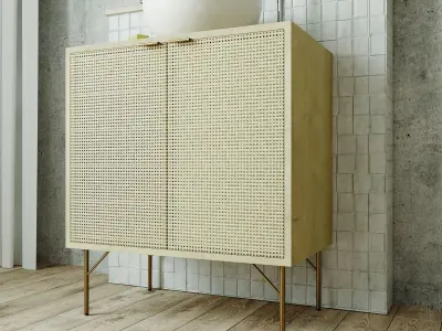 Vanity Unit with decor by Maisons du Monde 3D model