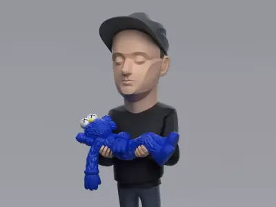 Kaws Authors Brian Donnelly for Print 3D print model