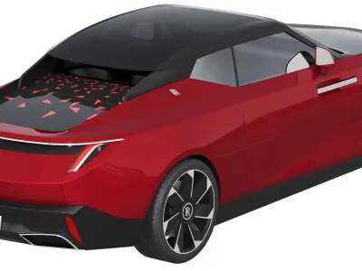 Droptail La Rose luxury coupe 3D model