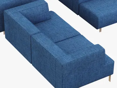 Living Divani Metrocubo set 3D model