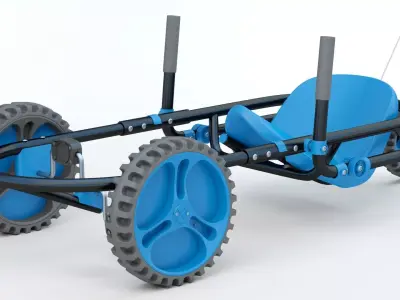 YBIKE Explorer Pedal Car 3D model