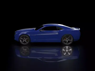 Fantasy car based on Camaro 2008 3D model