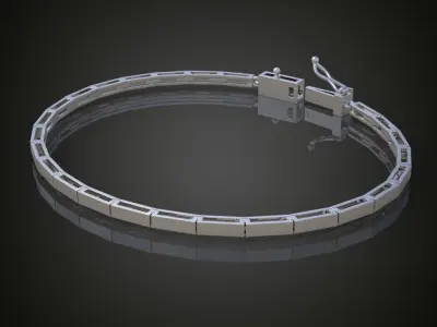 Exclusive Bracelet model 3D printable model 0016 3D print model