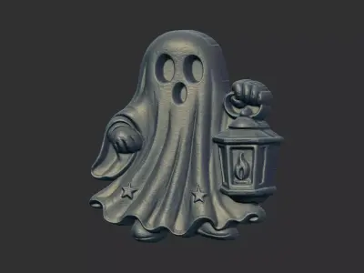 ghost with lanther cnc model 3D print model