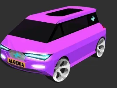 Sonacom Concept algerian electric city car 3D 3D print model