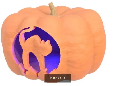 Pumpkin vol 03 3D Model Collection