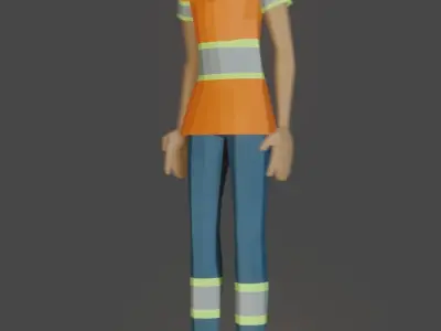 Vocations and Uniforms Low Poly Characters Low-poly 3D model