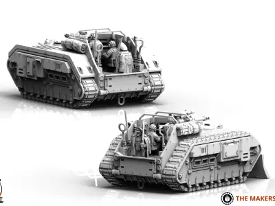 Universal Guard - Command Tank 3D print model