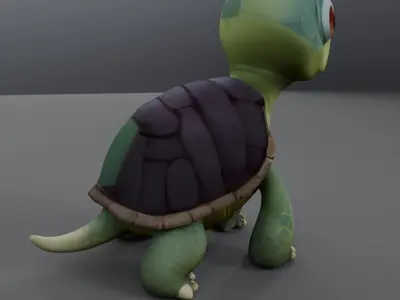 cute turtle 3D model