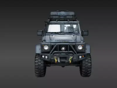 Modular Adventure Utility Vehicle 3D Print Model Off-Road  Low-poly 3D model