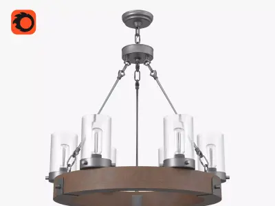 Chandelier loft 3D model