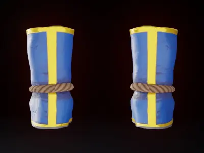 Goku Shoes Free low-poly 3D model