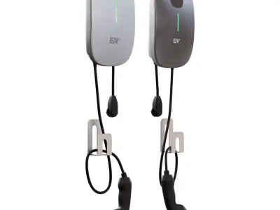 Silk Rect Wallbox Charger Low-poly 3D model