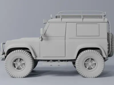 LAND ROVER DEFENDER 3D print model