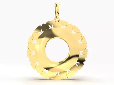 KALEJA GOLD PENDANT 3D print model