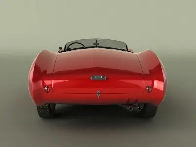 Aston-Martin DB2 4 Spider Competizione 3D model