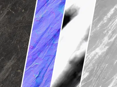 Rock Cliff Materials 02- PBR 4K Seamless Texture