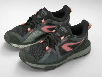 FEMALE SPORT SNEAKERS Low-poly 3D model