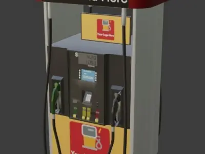 Gas Pump 3D model