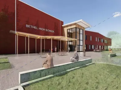 Architectural Revit Model for Mega School fully furnished 3D model