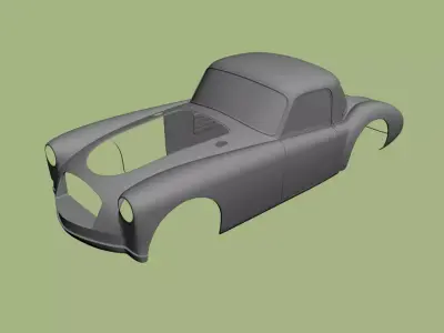 MG MGA Coupe body 3D model