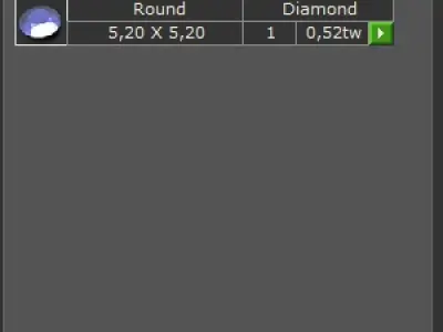 Leaf ring with round diamond and peg head4899 3D print model