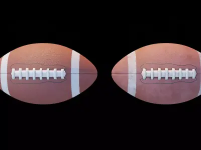 High Quality American Football - Clean and Dirty Versions - 4K 3D model