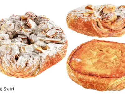 Pastry Set 03 3D model