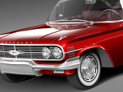 Chevrolet Impala 1960 coupe 3D model